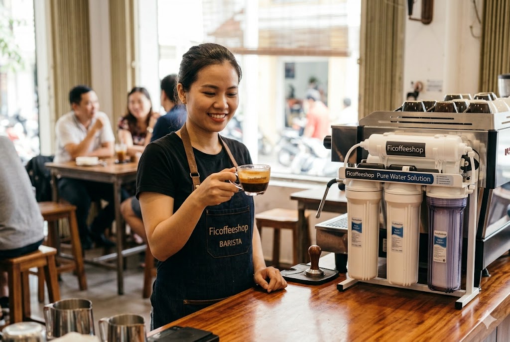 Lắp Đặt Hệ Thống Lọc Nước Cho Máy Pha Cà Phê: Bước Quan Trọng Bị 90% Chủ Quán Bỏ Qua Lọc nước giúp nâng tầm hương vị