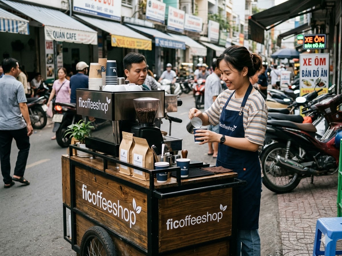 ca phe pha may di dong