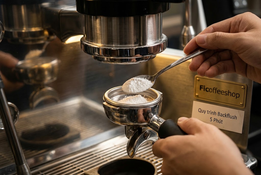 Vệ sinh Backflush: Loại bỏ "kẻ thù" dầu cà phê