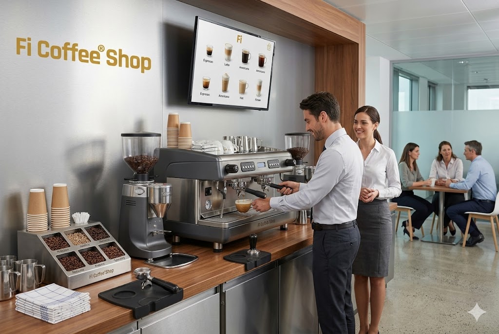 Trạm cà phê tại Văn Phòng