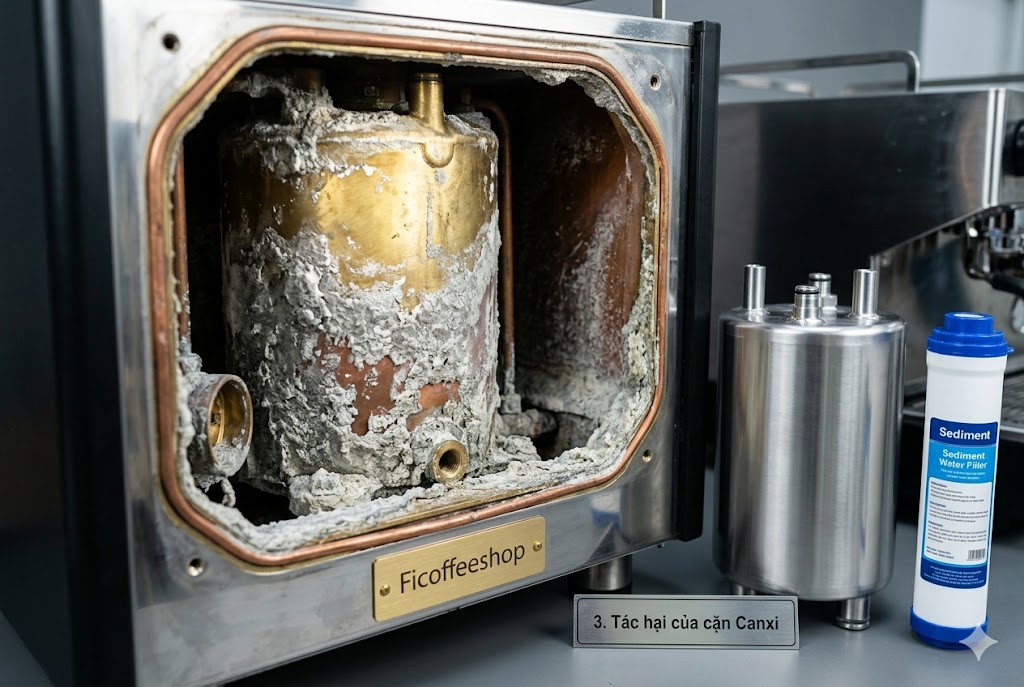 Tác hại của cặn Canxi đối with nồi hơi