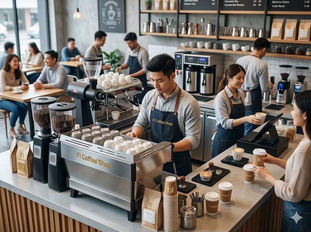 combo may pha ca phe