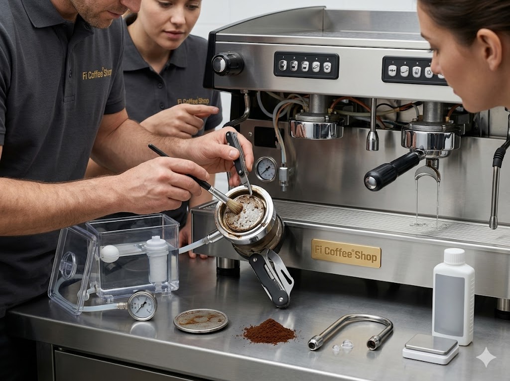 Máy Pha Cà Phê Không Ra Nước