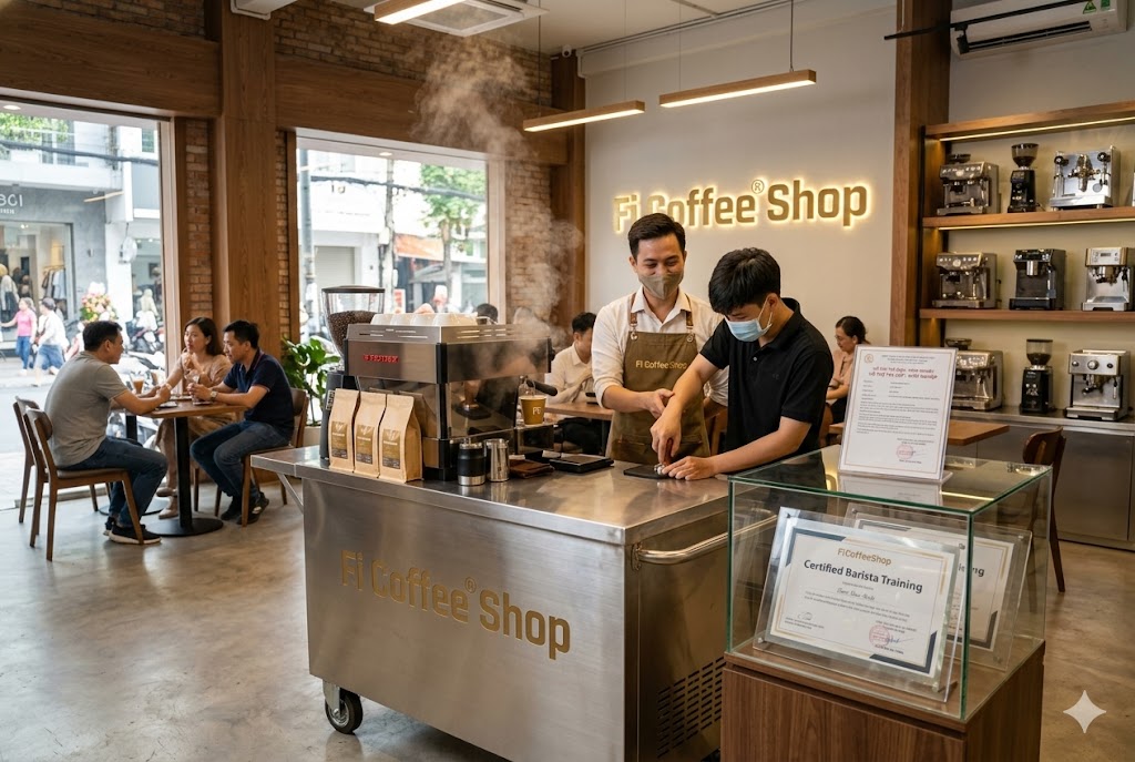 xe day ca phe pha may 2