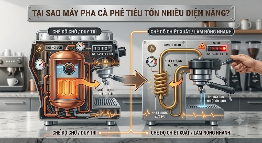Bật Mí Cách Vận Hành Máy Pha Cà Phê Tiết Kiệm Điện Đến 15% Cho Quán 1 5