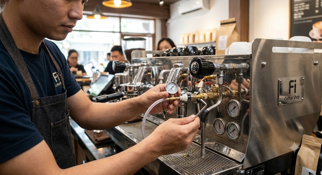 Hướng Dẫn Xử Lý Các Lỗi Áp Suất Phổ Biến Ở Máy Pha Cà Phê Kinh Doanh loi tut ap suat