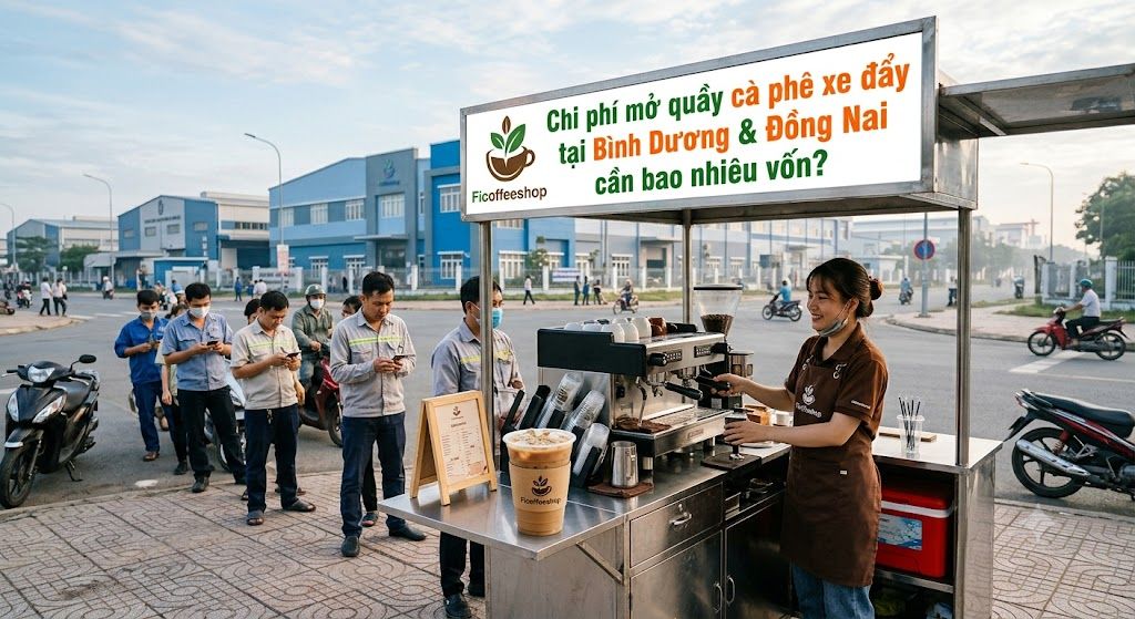 Chi Phí Mở Quầy Cà Phê Xe Đẩy Tại Bình Dương & Đồng Nai Cần Bao Nhiêu Vốn? 1.0 1