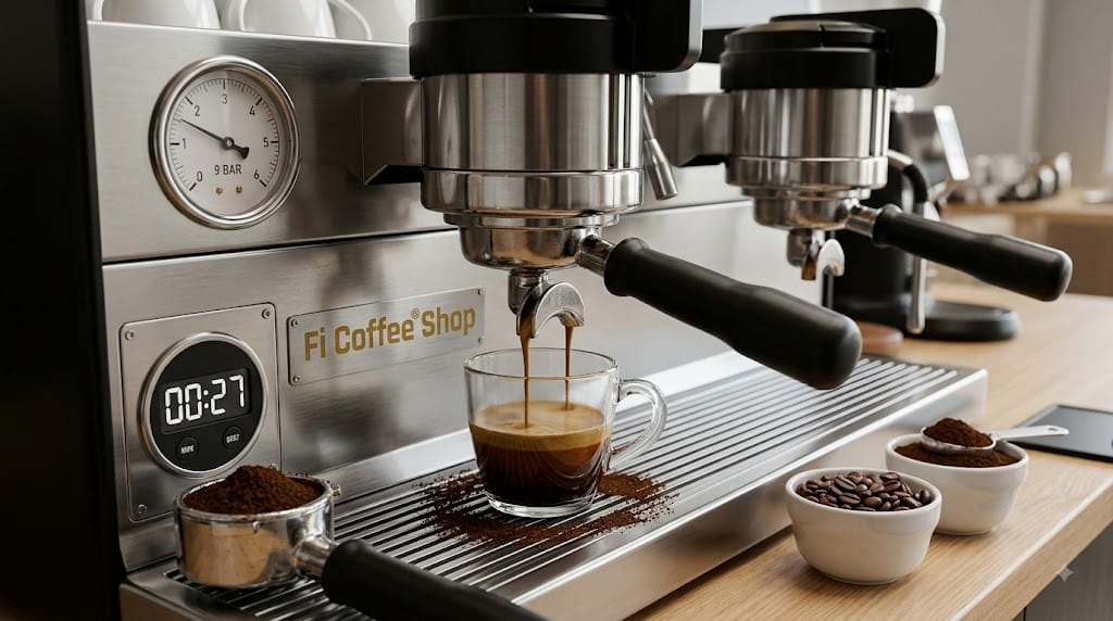 Kỹ Thuật Barista: Tối Ưu Áp Suất & Độ Mịn Cho Máy Pha Cà Phê Tác động của áp suất 9 Bar đến tách Espresso