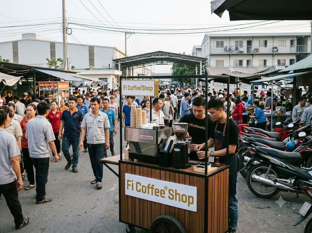 Xe Đầy Cà Phê Tại Bình Dương