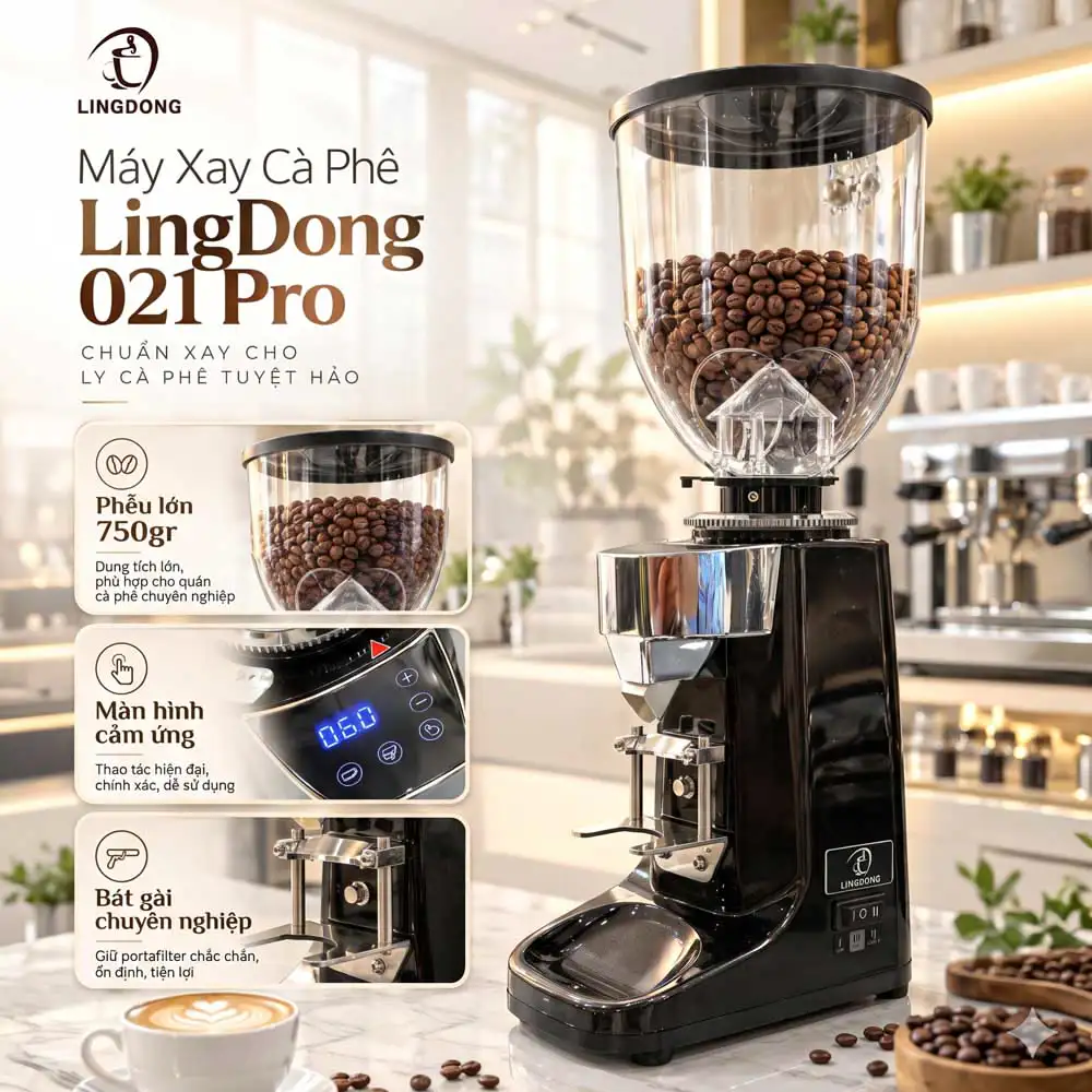 Máy Xay Cà Phê LingDong CRM 021 Pro lingdong